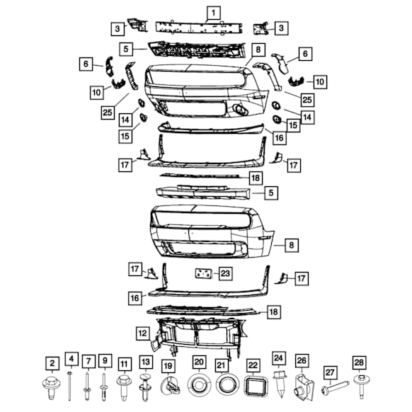 68258746AB Front Valance
