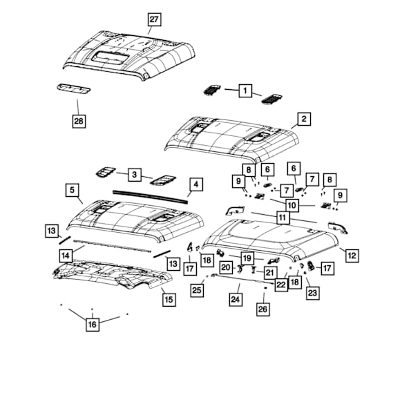 68284629AC Hood Catch - Sold Individually