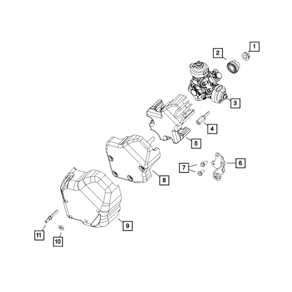 68286501AA Diesel Fuel Injector Pump Gear - Direct Fit