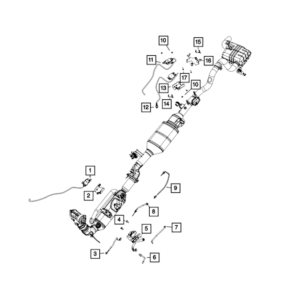 68297518AA Diesel Particulate Sensor