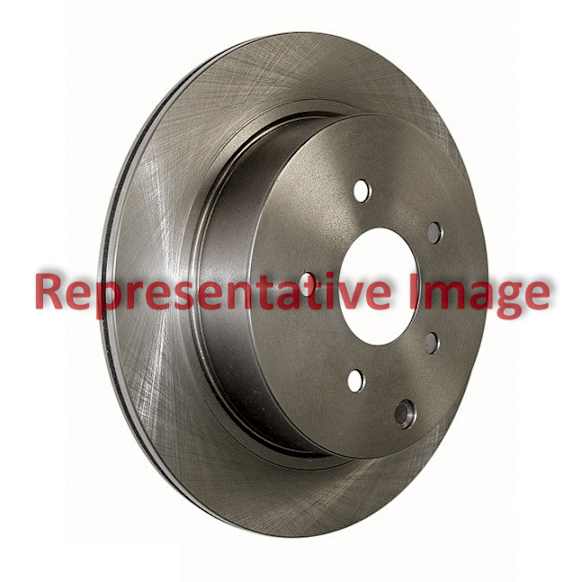 68321343AC Rear, Driver or Passenger Side Brake Disc, Plain Surface, 5 Lugs