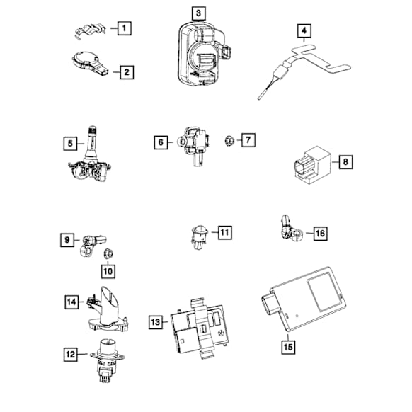 68335885AA Acceleration Sensor - Direct Fit