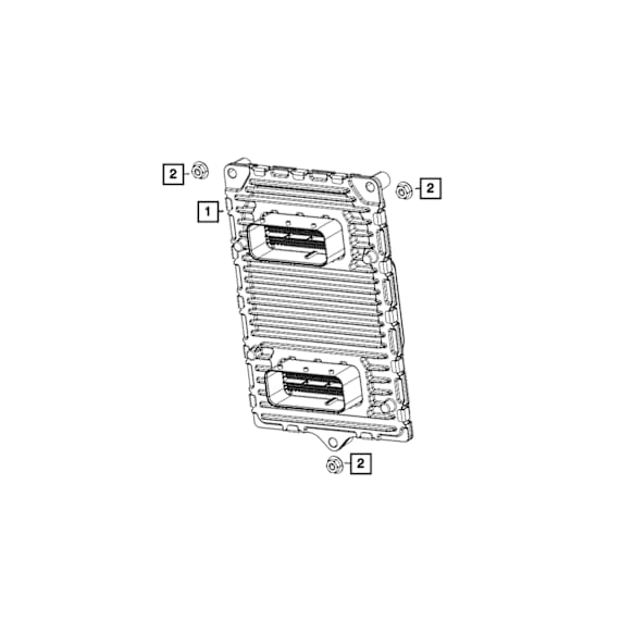 68342095AB Engine Control Module - Direct Fit, Sold Individually