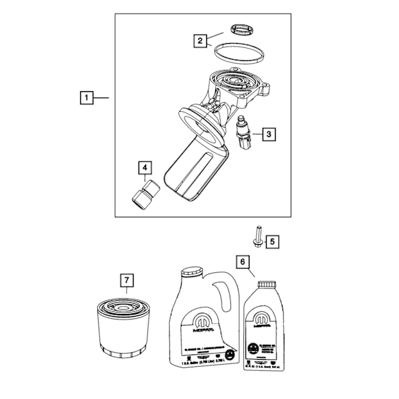 68382403AA Oil Filter Housing - Sold individually