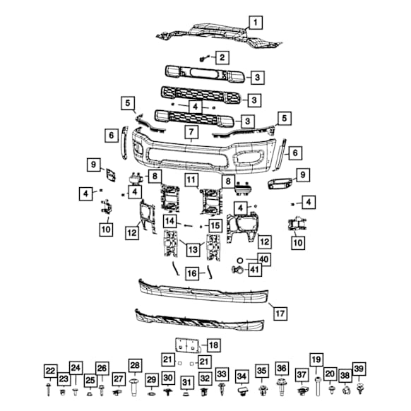 68384301AB Front Valance