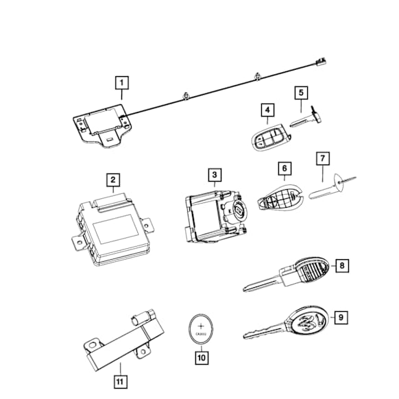 68395133AA Ignition Switch