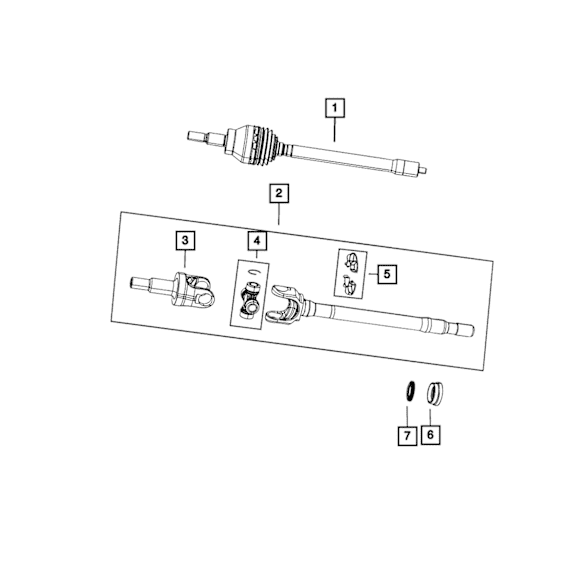 68400383AA Direct Fit Drive Shaft Engine Flange Guide, Sold Individually