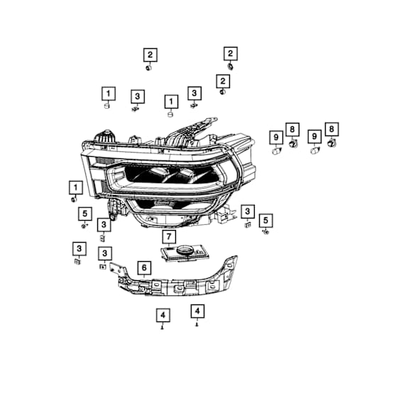 68448972AA Clips & Fasteners - Direct Fit, Sold individually