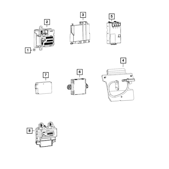 68540647AA Transfer Case Control Module