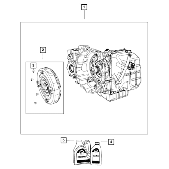 R8210327AG Direct Fit Automatic Transmission Assembly, Sold Individually