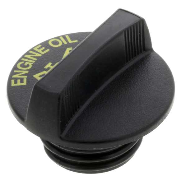 MO154 Oil Filler Cap - Black, Plastic and Rubber, Direct Fit, Sold individually