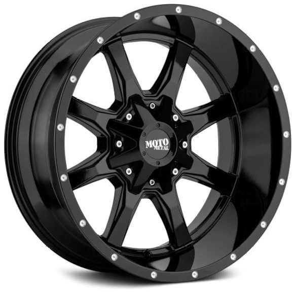 MO970210673A24N Aluminum Black Wheel, 20 in. X 10 in., 6 x 5.5 Bolt Pattern