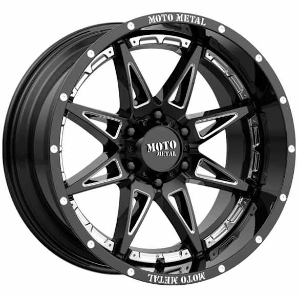 2002 GMC Sierra 3500 - Aluminum Black Wheel, 20 in. x 12 in., 8 x 6.5 in. Bolt Pattern