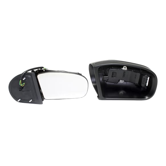 2004 Mercedes Benz C230 - Passenger Side Mirror, 2-Door, Power Adjust, Heated, Paintable, Power Folding, In-housing Signal Light, No Blind Spot Feature, No Memory, No Puddle Light, No Auto-Dimming, Coupe