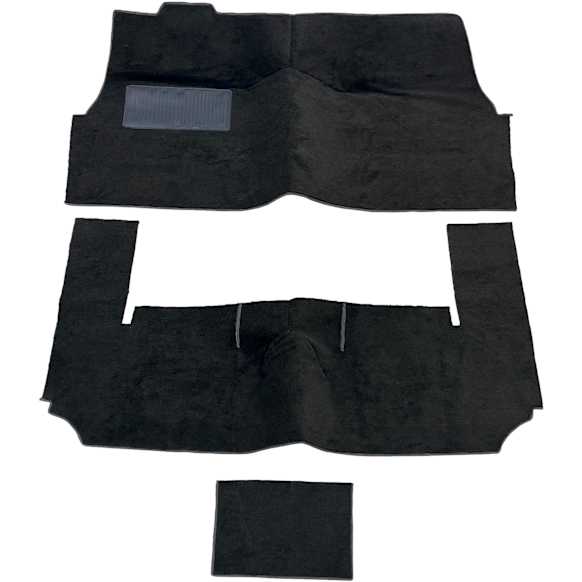 107-212801 Carpet Kit, Black, Nylon Cut pile