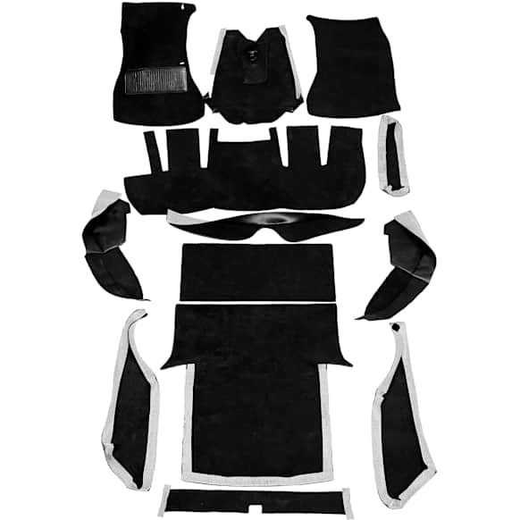 F136A-RAISED-241610 Carpet Kit, Dark Brown, Nylon Loop pile