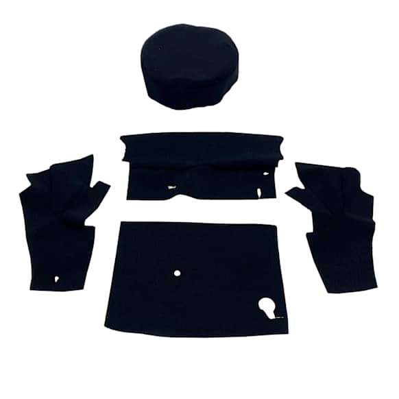 F57-233501 Carpet Kit, Black, Cotton, Nylon, Rayon Loop pile