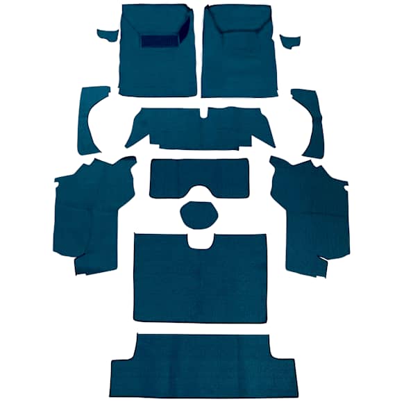 FC171-231508 Carpet Kit, Turquoise, Cotton, Nylon, Rayon Loop pile