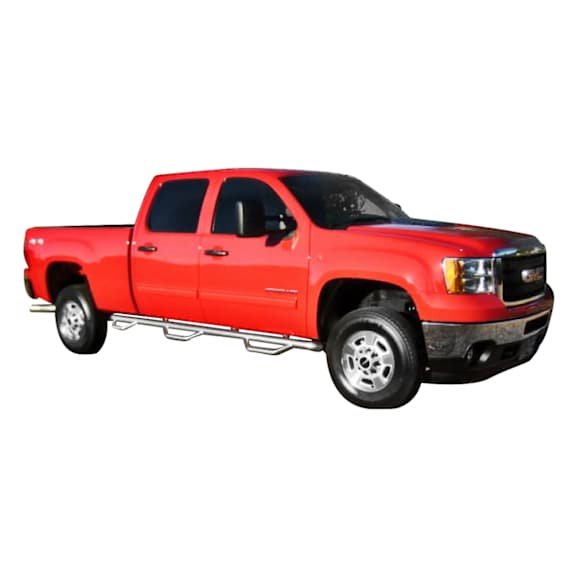 C11105CC-6 N-Fab Bed Access Nerf Bars Powdercoated Black, Covers Wheel to wheel - Set of 2