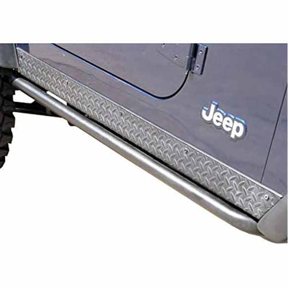 G154RKRQC Rocker Panel Guards - Black, Steel, Set of 2