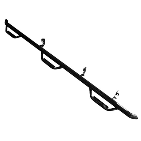 T0498CC-6-TX N-Fab Bed Access Nerf Bars Powdercoated Textured Black, Covers Wheel to wheel - Set of 2