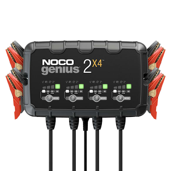 GENIUS2X4 8-Amp 4-Bank 6V/12V Smart Battery Charger