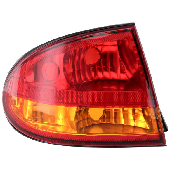1999-2004 Oldsmobile Alero - Driver Side Tail Light, without Bulb, Halogen, Amber and Red Lens