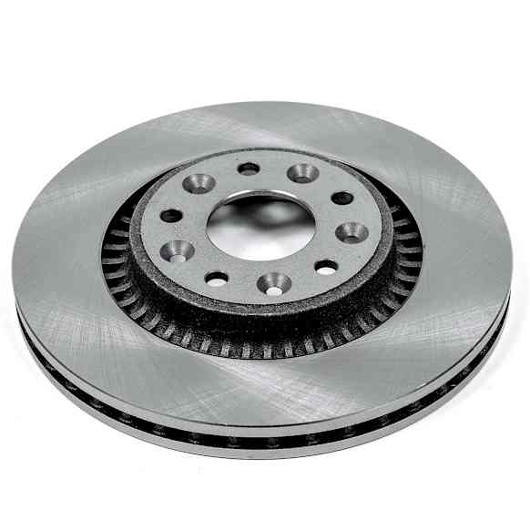 AR8179 Front, Driver or Passenger Side Brake Disc, Natural Finish, Plain Surface, Vented, 5 Lugs, Autospecialty By Powerstop