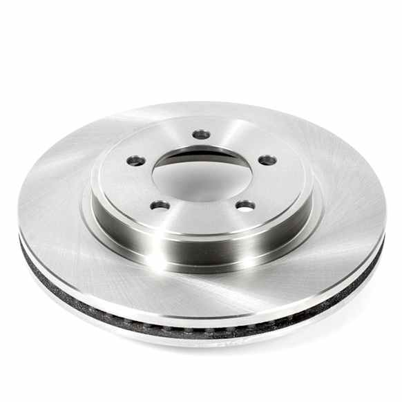 AR82112 Front, Driver or Passenger Side Brake Disc, Natural Finish, Plain Surface, Vented, 5 Lugs, Autospecialty By Powerstop