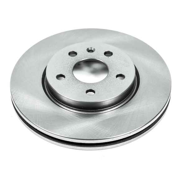 AR82148 Front, Driver or Passenger Side Brake Disc, Natural Finish, Plain Surface, Vented, 5 Lugs, Autospecialty By Powerstop