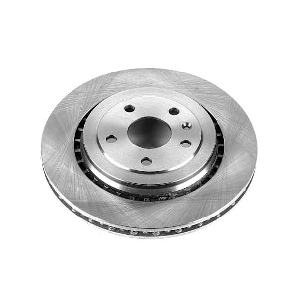 AR82184 Rear, Driver or Passenger Side Brake Disc, Natural Finish, Plain Surface, Vented, 5 Lugs, Autospecialty By Powerstop