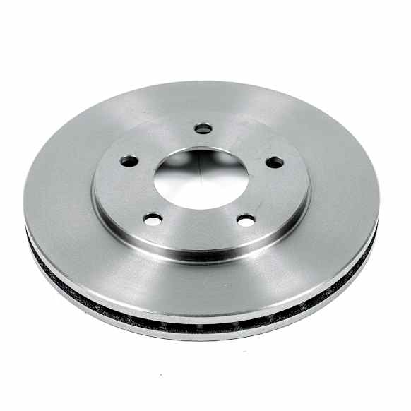 AR8228 Front, Driver or Passenger Side Brake Disc, Natural Finish, Plain Surface, Vented, 5 Lugs, Autospecialty By Powerstop