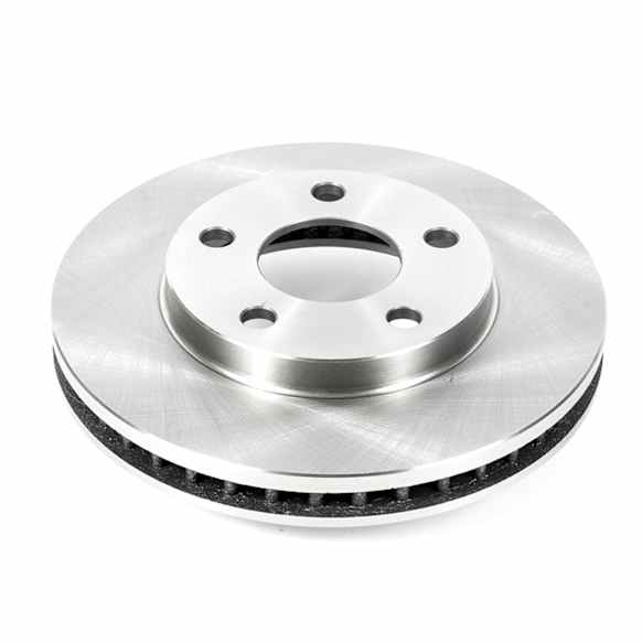 AR8250 Front, Driver or Passenger Side Brake Disc, Natural Finish, Plain Surface, Vented, 5 Lugs, Autospecialty By Powerstop