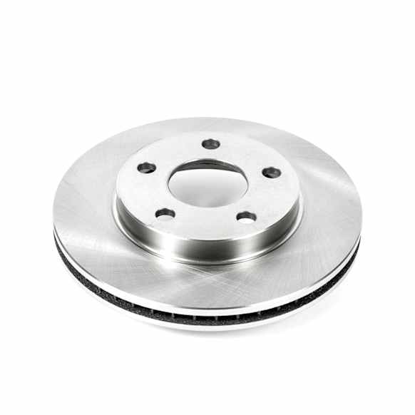 AR8256 Front, Driver or Passenger Side Brake Disc, Natural Finish, Plain Surface, Vented, 5 Lugs, Autospecialty By Powerstop