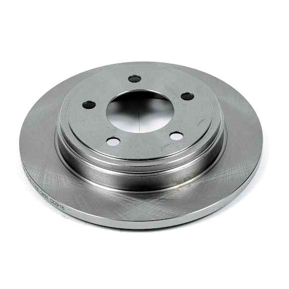 AR8335 Rear, Driver or Passenger Side Brake Disc, Natural Finish, Plain Surface, Vented, 5 Lugs, Autospecialty By Powerstop