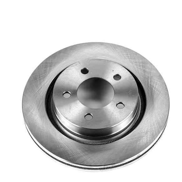 AR8348 Front, Driver or Passenger Side Brake Disc, Natural Finish, Plain Surface, Vented, 5 Lugs, Autospecialty By Powerstop