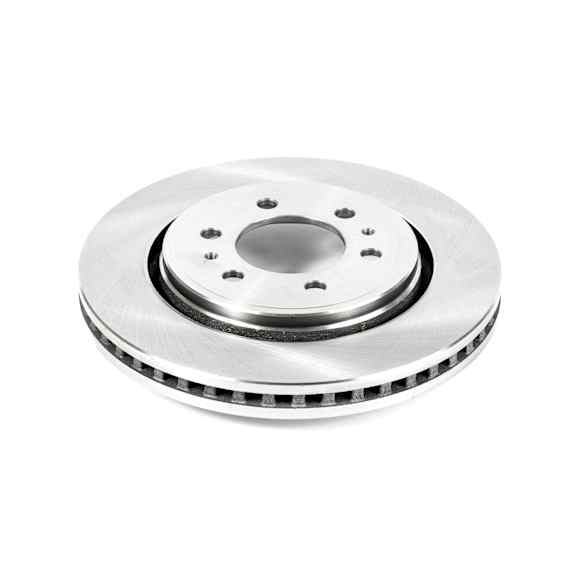 AR85108 Front, Driver or Passenger Side Brake Disc, Natural Finish, Plain Surface, Vented, 6 Lugs, 350.52 mm, Autospecialty By Powerstop