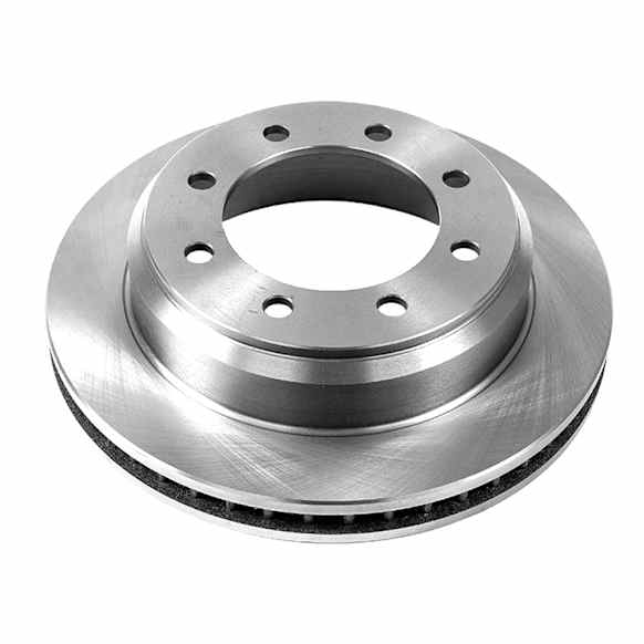 AR85123 Rear, Driver or Passenger Side Brake Disc, Natural Finish, Plain Surface, Vented, 8 Lugs, Autospecialty By Powerstop
