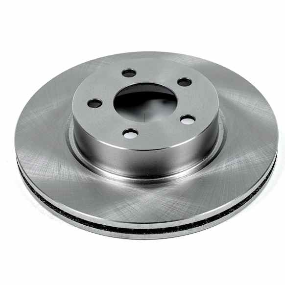 AR8586 Front, Driver or Passenger Side Brake Disc, Natural Finish, Plain Surface, Vented, 5 Lugs, Autospecialty By Powerstop