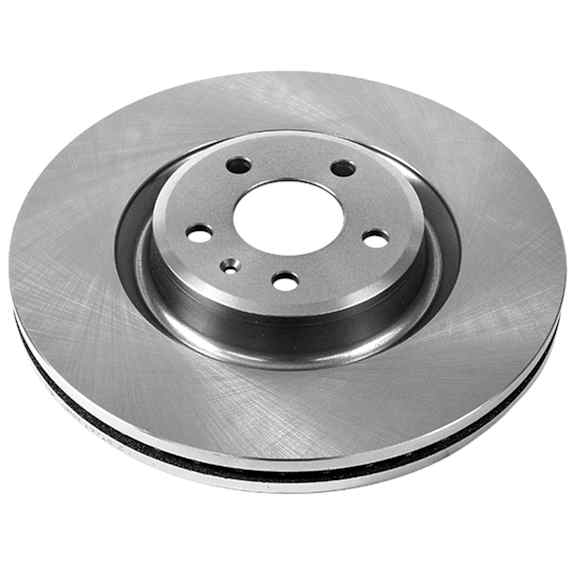 EBR1210 Front, Driver or Passenger Side Brake Disc, Natural Finish, Plain Surface, Vented, 5 Lugs, Autospecialty By Powerstop