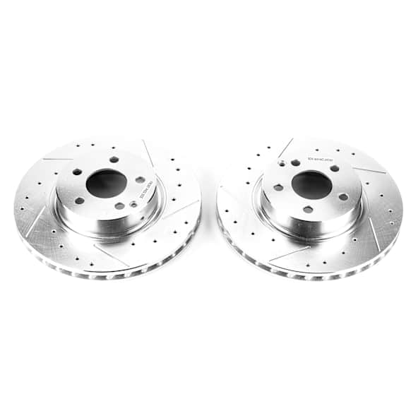 EBR1629XPR Front Drilled, Slotted and Zinc Plated Brake Rotors