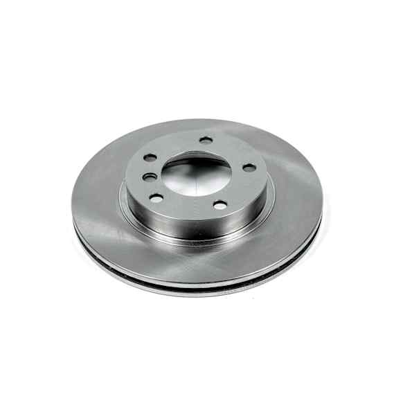 EBR419 Front, Driver or Passenger Side Brake Disc, Natural Finish, Plain Surface, Vented, 5 Lugs, Autospecialty By Powerstop