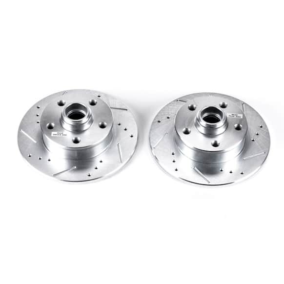 1996 Volkswagen Jetta - Rear Brake Disc, Silver zinc-plated, Cross-drilled and Slotted, Solid, 5 Lugs, 226.06 mm, 2.8L 6Cyl, Evolution Drilled & Slotted Series