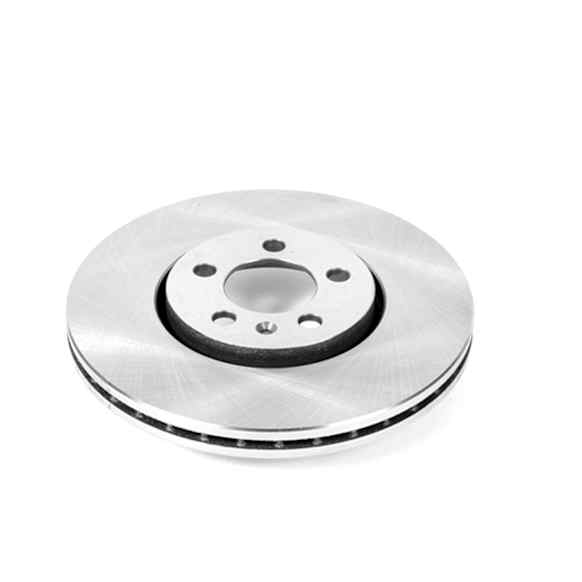 EBR641 Front, Driver or Passenger Side Brake Disc, Natural Finish, Plain Surface, Vented, 5 Lugs, Autospecialty By Powerstop
