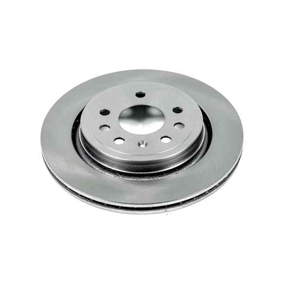 EBR680 Rear, Driver or Passenger Side Brake Disc, Natural Finish, Plain Surface, Vented, 5 Lugs, Autospecialty By Powerstop