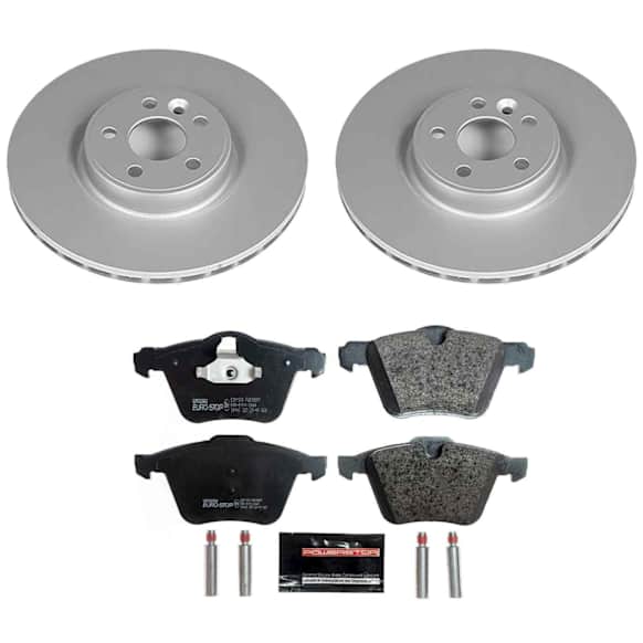ESK4118 Front and Rear Brake Disc and Pad Kit, Plain Surface 5 Lugs 302 mm Ceramic Euro-Stop