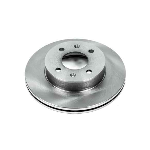 JBR1160 Front, Driver or Passenger Side Brake Disc, Natural Finish, Plain Surface, Vented, 4 Lugs, Autospecialty By Powerstop