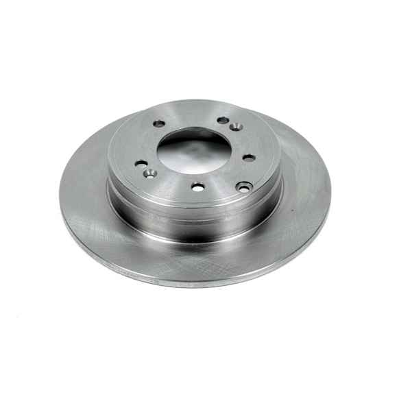 JBR1337 Rear, Driver or Passenger Side Brake Disc, Natural Finish, Plain Surface, Vented, 5 Lugs, Autospecialty By Powerstop