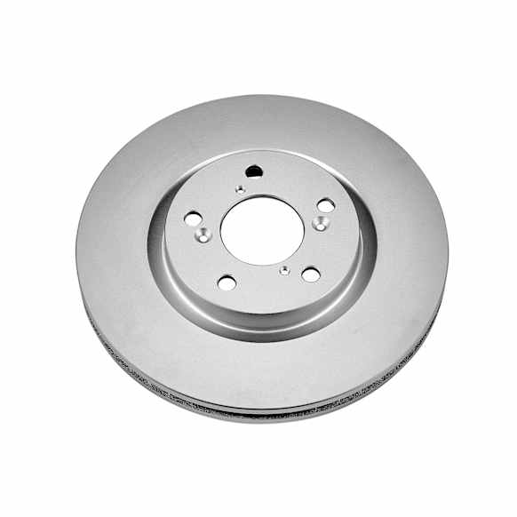 2012 Honda Odyssey - Front, Driver or Passenger Side Brake Disc, Geomet Coated, Plain Surface, Solid, 5 Lugs, 320 mm, 3.5L 6Cyl, Evolution Geomet Coated High Carbon
