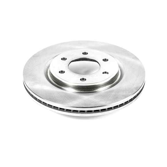 JBR1552 Front, Driver or Passenger Side Brake Disc, Natural Finish, Plain Surface, Vented, 6 Lugs, 5.6L, 8Cyl, Autospecialty By Powerstop